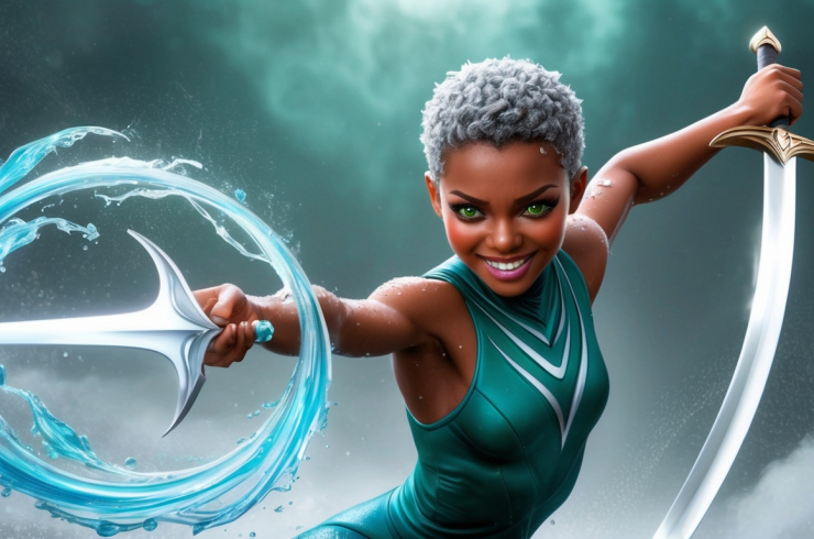 Dahlia's Dynamic Fusion: Merging Hydro Mastery with Fluid Swordplay